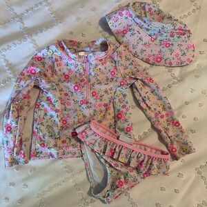 Nicole Miller 3-piece swim set, 4T